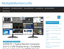 Tablet Screenshot of multiplemonitors.info